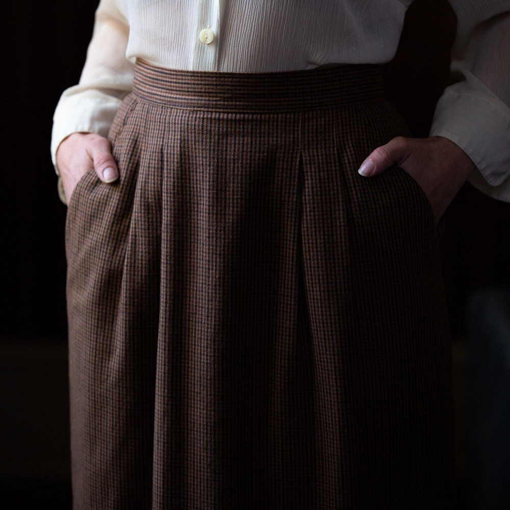 Vintage Plaid Skirt